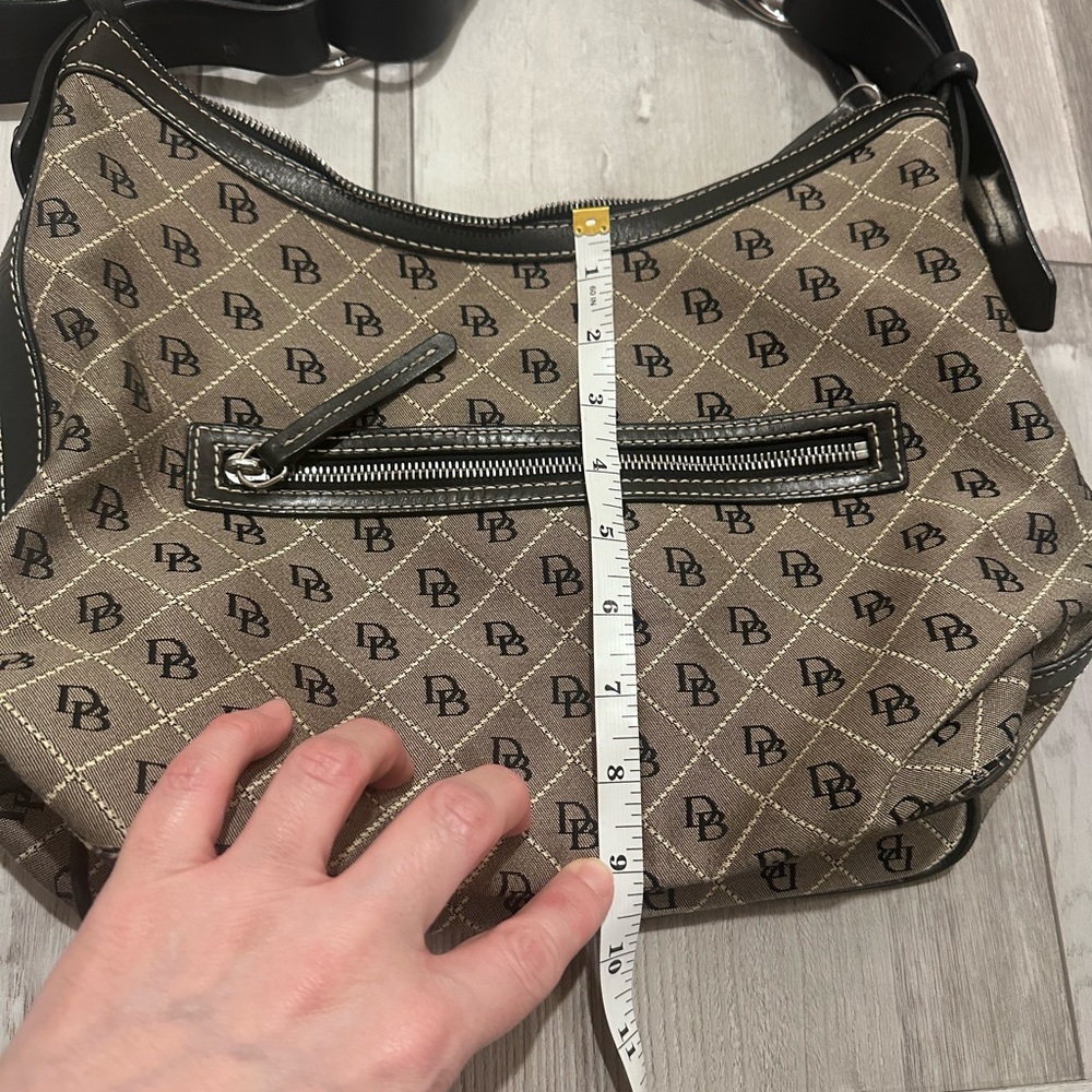 Dooney & Bourke Signature Monogram Hobo Shoulder Bag - Picture 6 of 17